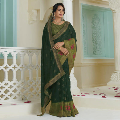 green-partywear-embroidered-chiffon-saree-131328