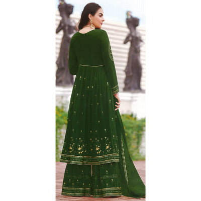 green-partywear-embroidered-faux-georgette-salwar-suit-127895
