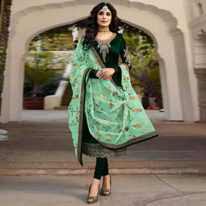 imposing-green-colored-partywear-embroidered-satin-georgette-suit