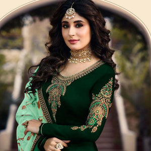 imposing-green-colored-partywear-embroidered-satin-georgette-suit