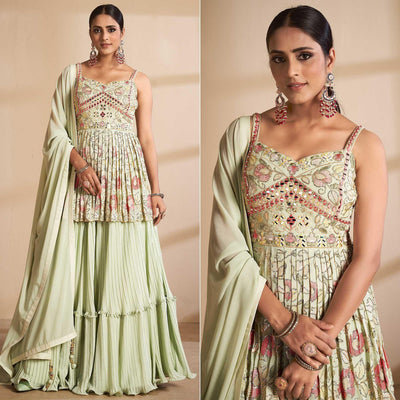 green-partywear-embroidered-georgette-sharara-suit-141613