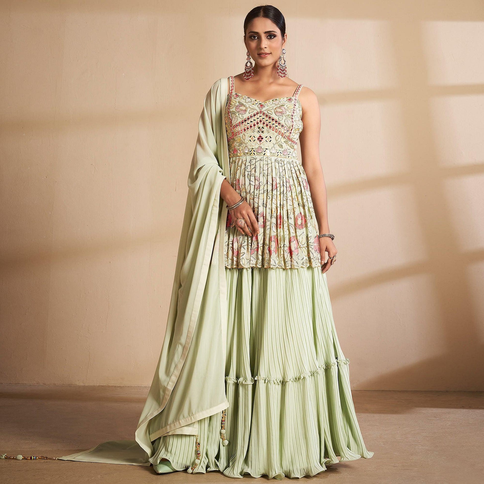 green-partywear-embroidered-georgette-sharara-suit-141613