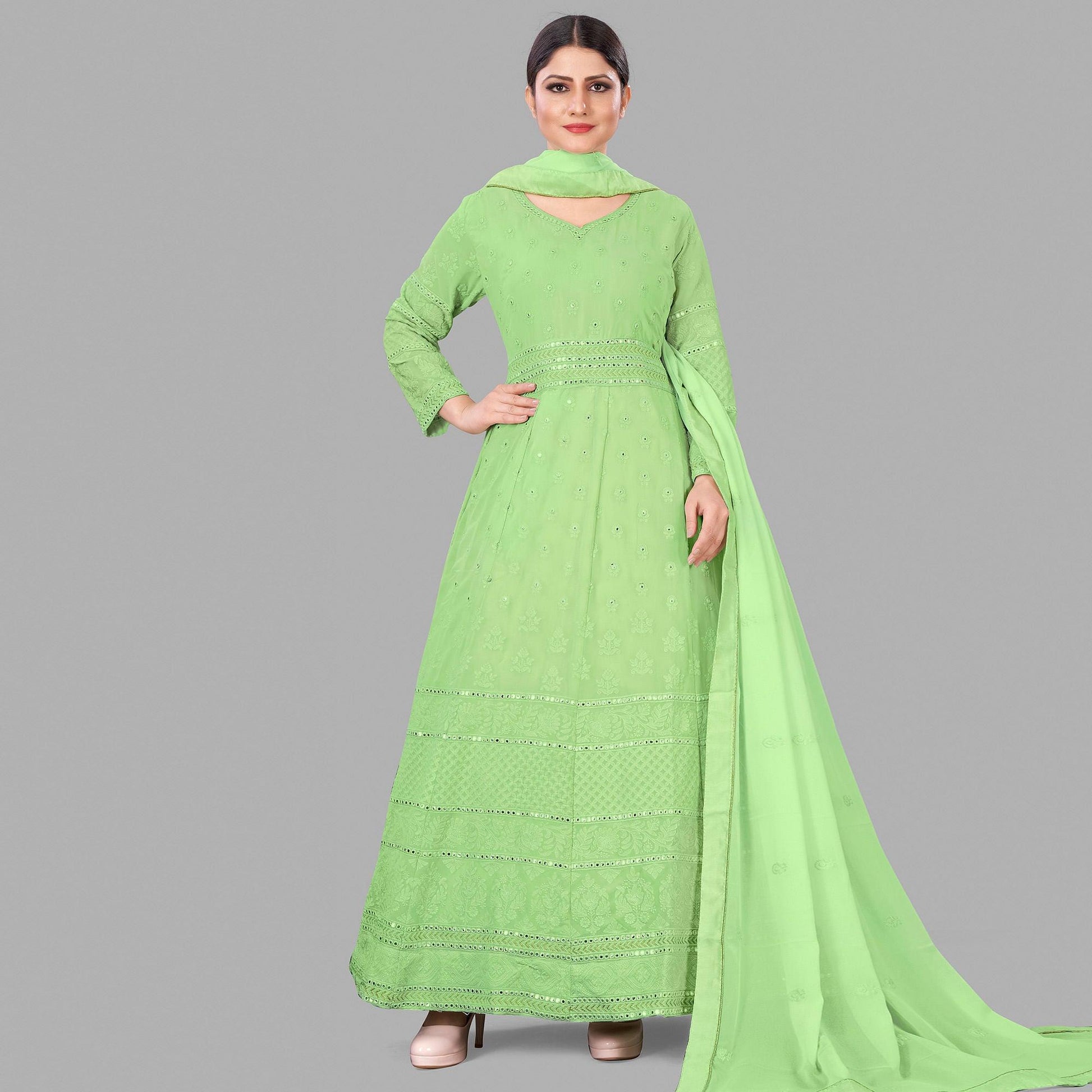 green-partywear-embroidered-heavy-faux-georgette-a-line-suit-105760