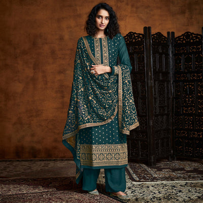 green-partywear-embroidered-heavy-faux-georgette-palazzo-suit-135461
