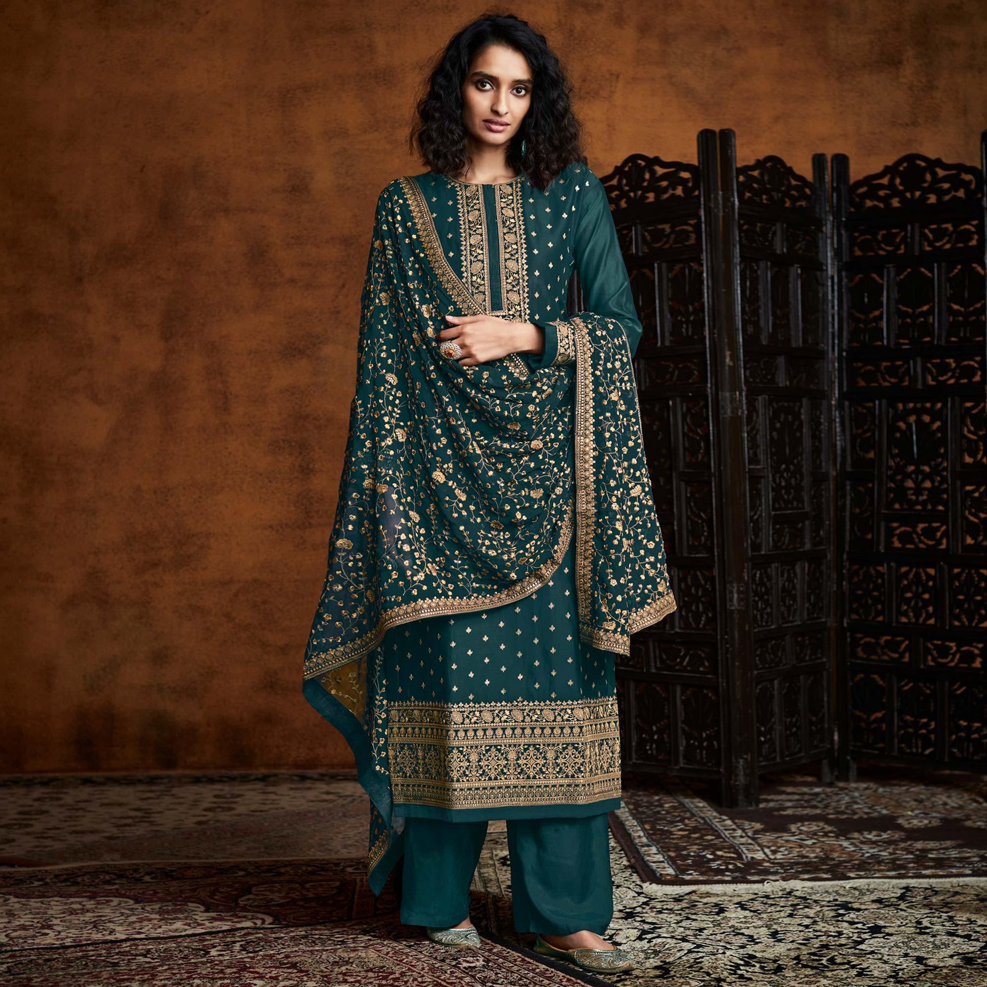 green-partywear-embroidered-heavy-faux-georgette-palazzo-suit-135461