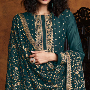 green-partywear-embroidered-heavy-faux-georgette-palazzo-suit-135461