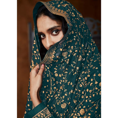 green-partywear-embroidered-heavy-faux-georgette-palazzo-suit-135461