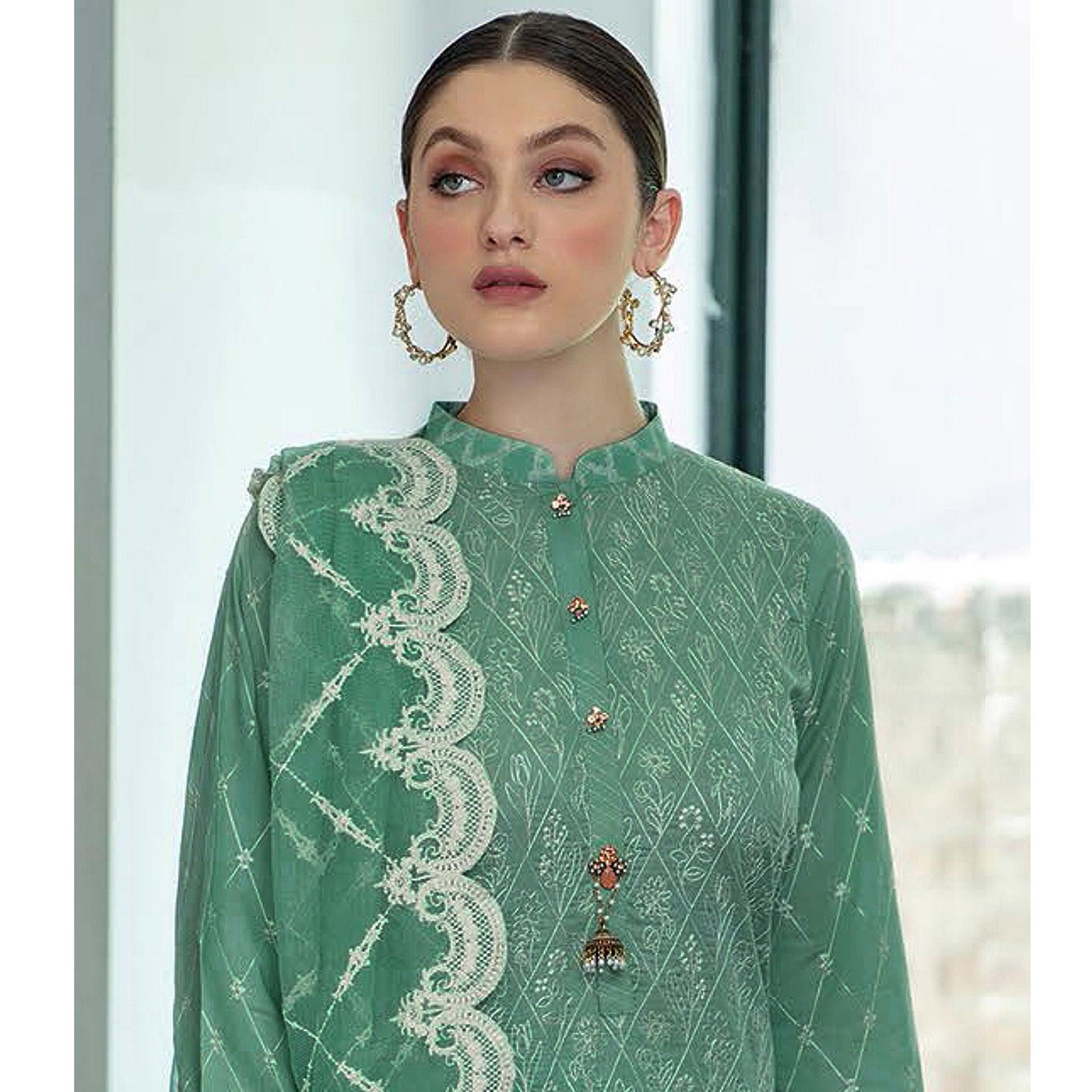 green-partywear-embroidered-pure-jam-cotton-pakistani-suit-120459