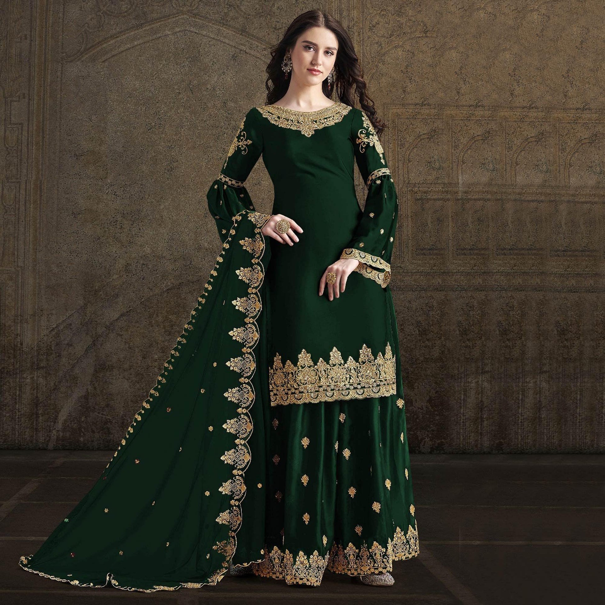 impressive-green-colored-partywear-embroidered-rangoli-georgette-palazzo-suit-72404