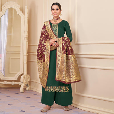green-partywear-embroidered-rayon-palazzo-suit-129587