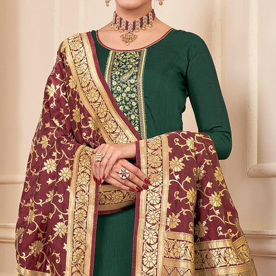 green-partywear-embroidered-rayon-palazzo-suit-129587