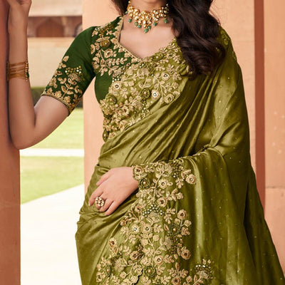 green-partywear-embroidered-russian-silk-saree-121227