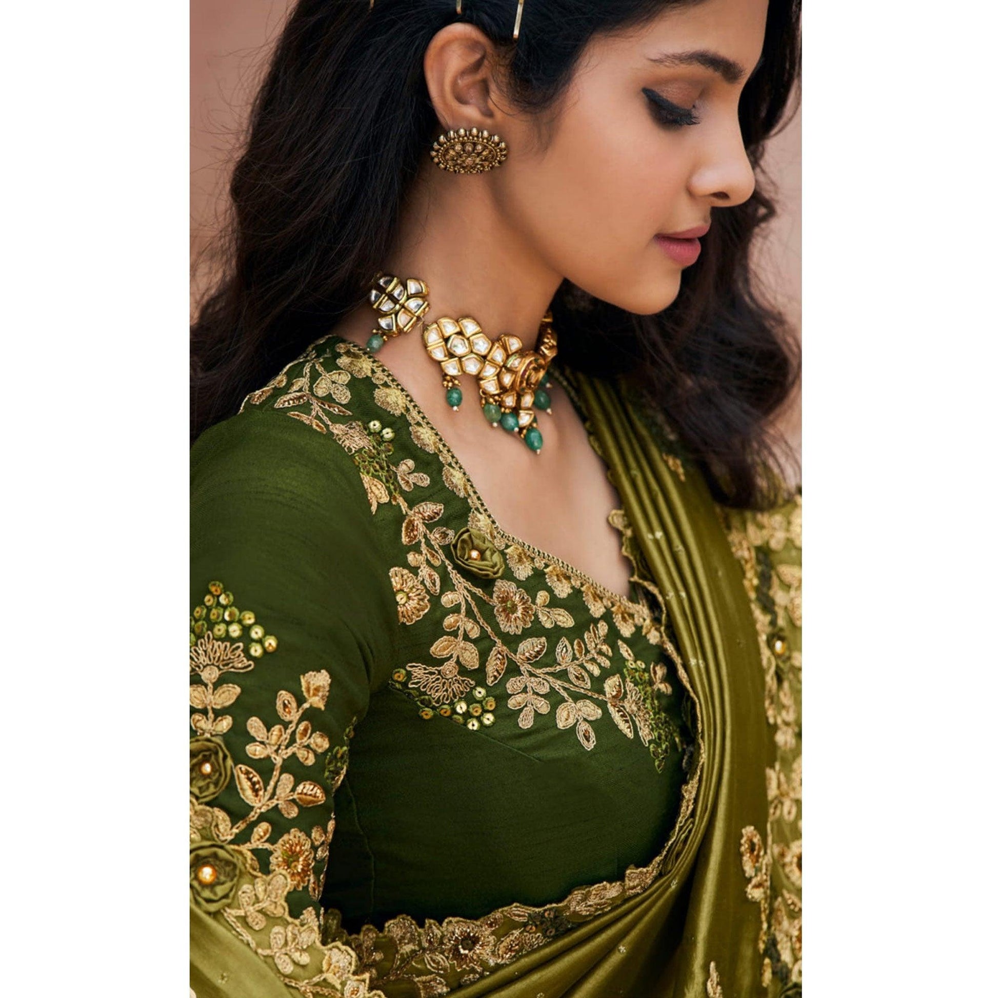 green-partywear-embroidered-russian-silk-saree-121227