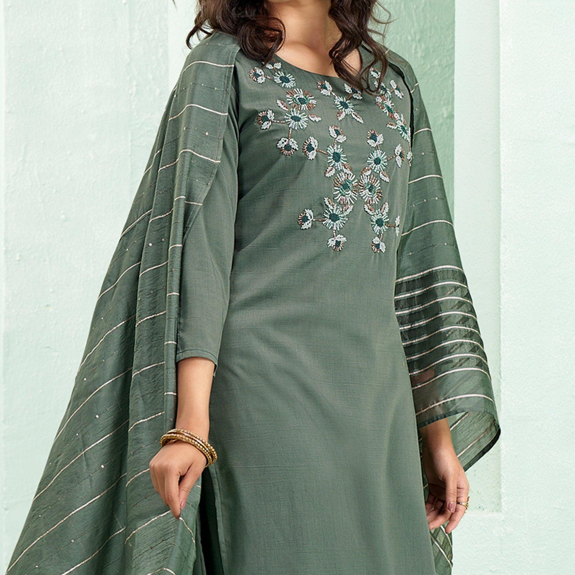 green-partywear-embroidered-silk-sharara-suit-with-dupatta-138490