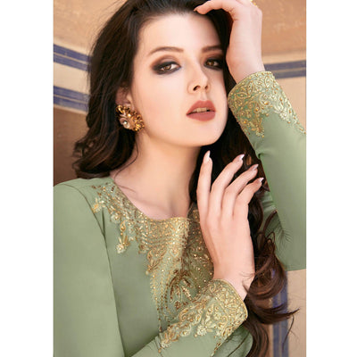 green-partywear-embroidered-soft-georgette-suit-129806