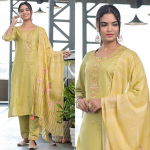 green-partywear-embroidered-with-printed-kurti-pant-set-138013