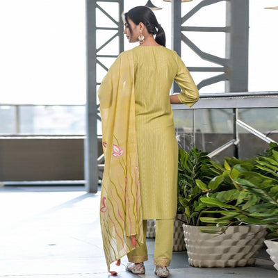 green-partywear-embroidered-with-printed-kurti-pant-set-138013