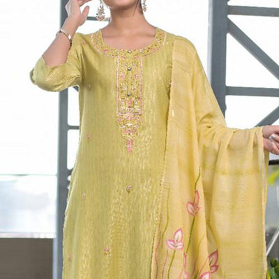 green-partywear-embroidered-with-printed-kurti-pant-set-138013