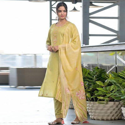 green-partywear-embroidered-with-printed-kurti-pant-set-138013