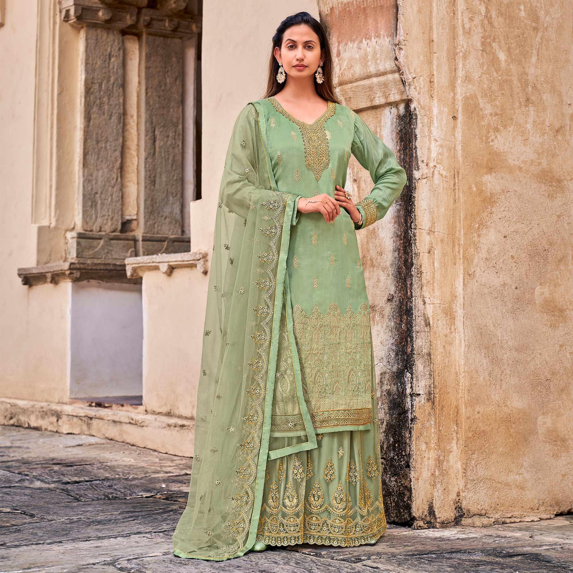 green-partywear-embroidered-with-stone-work-dola-jacquard-palazzo-suit-128693