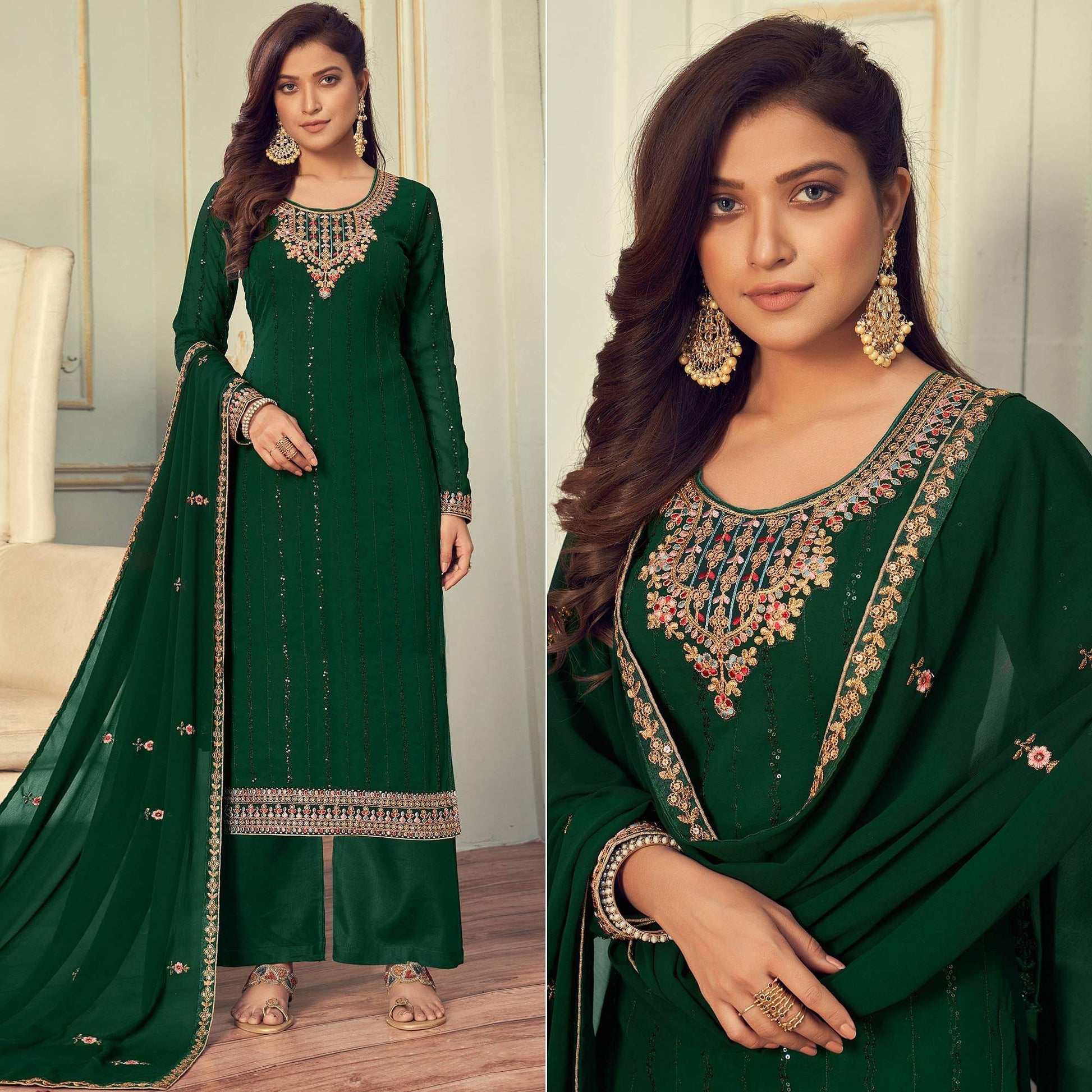 green-partwear-embroidered-georgette-suit-141656