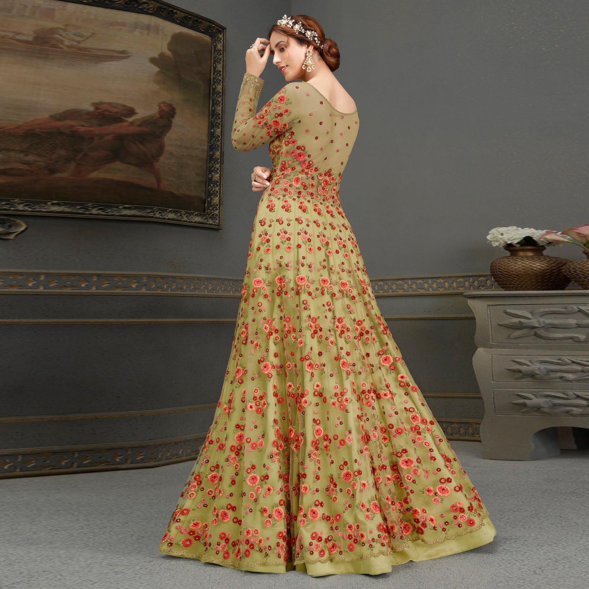 green-partywear-floral-embroidered-handwork-soft-net-gown-128482