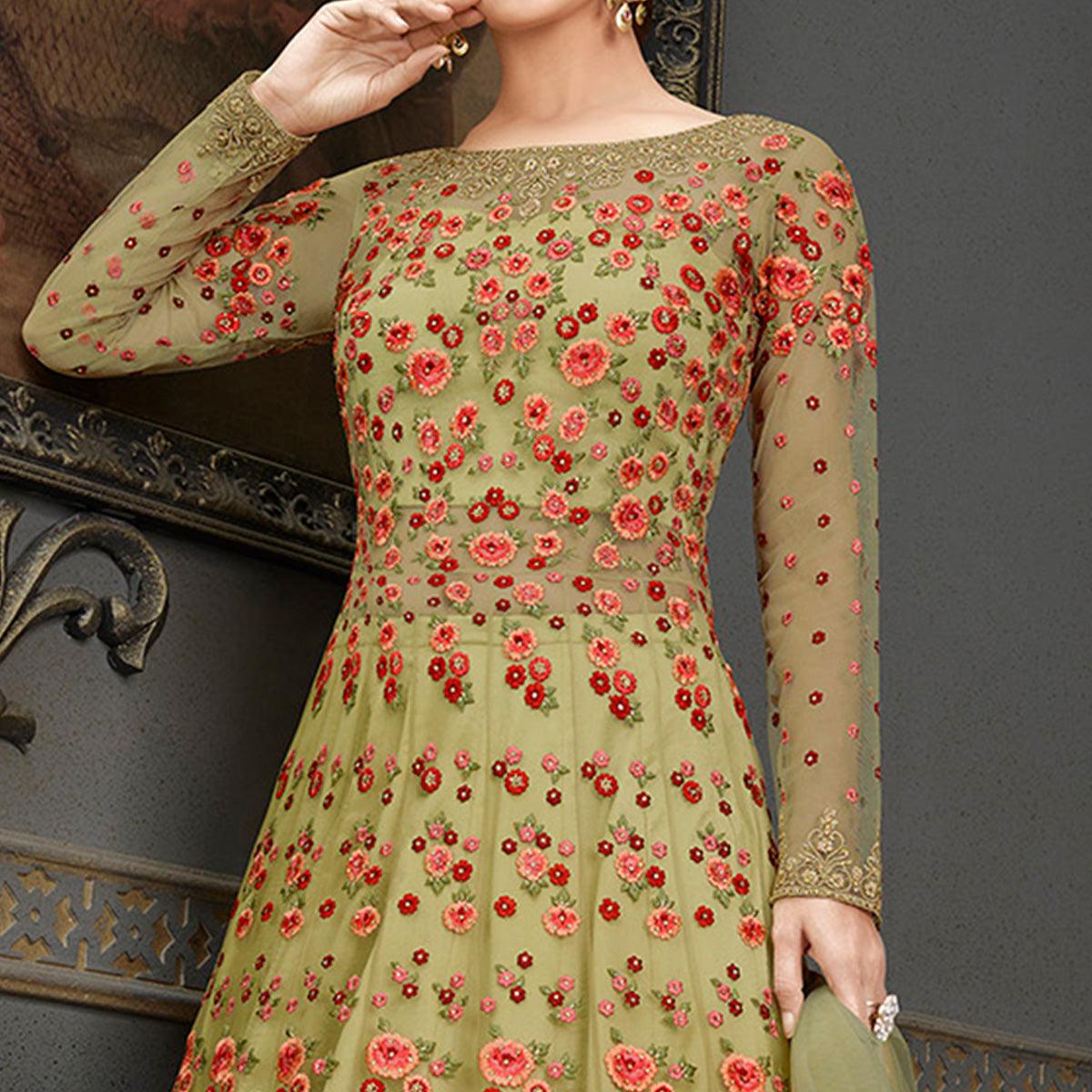 green-partywear-floral-embroidered-handwork-soft-net-gown-128482
