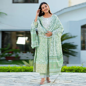 green-partywear-floral-embroidered-with-print-cotton-anarkali-suit-126231