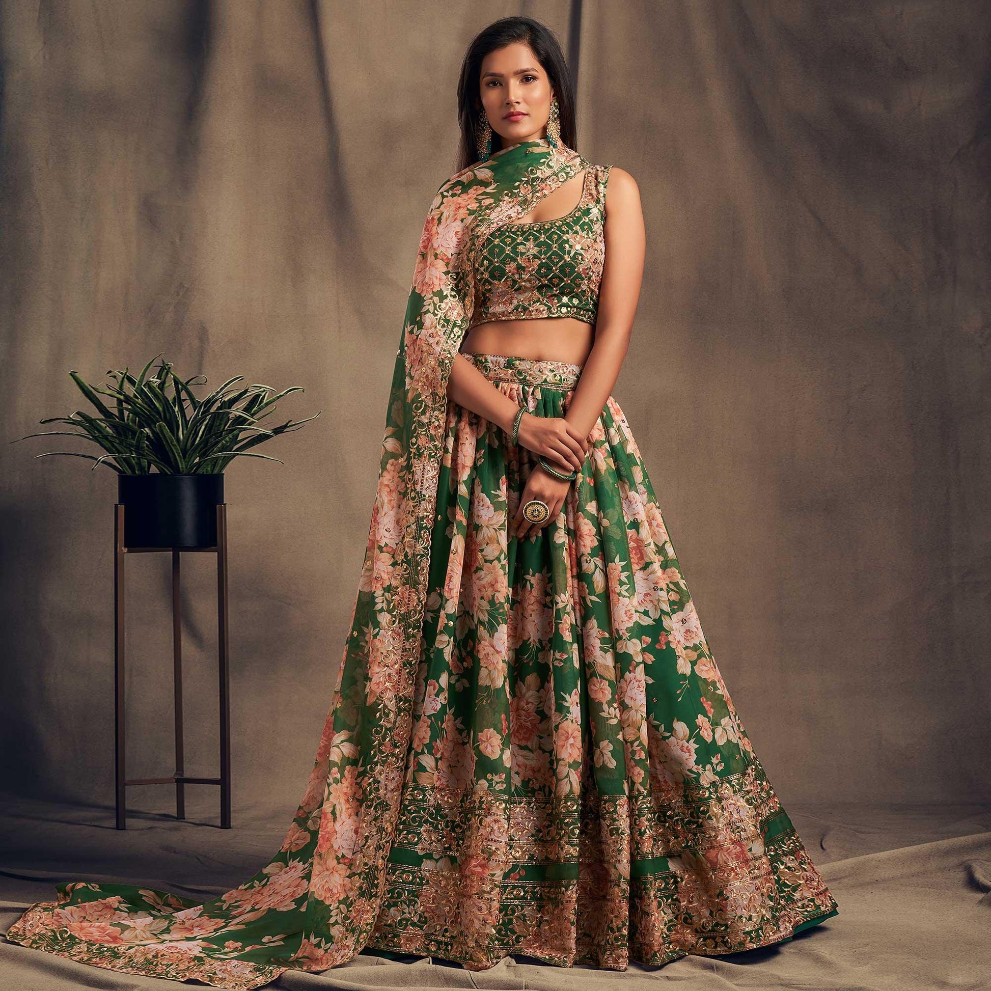 green-partywear-floral-print-with-sequin-zari-embroidered-organza-lehenga-choli-125118