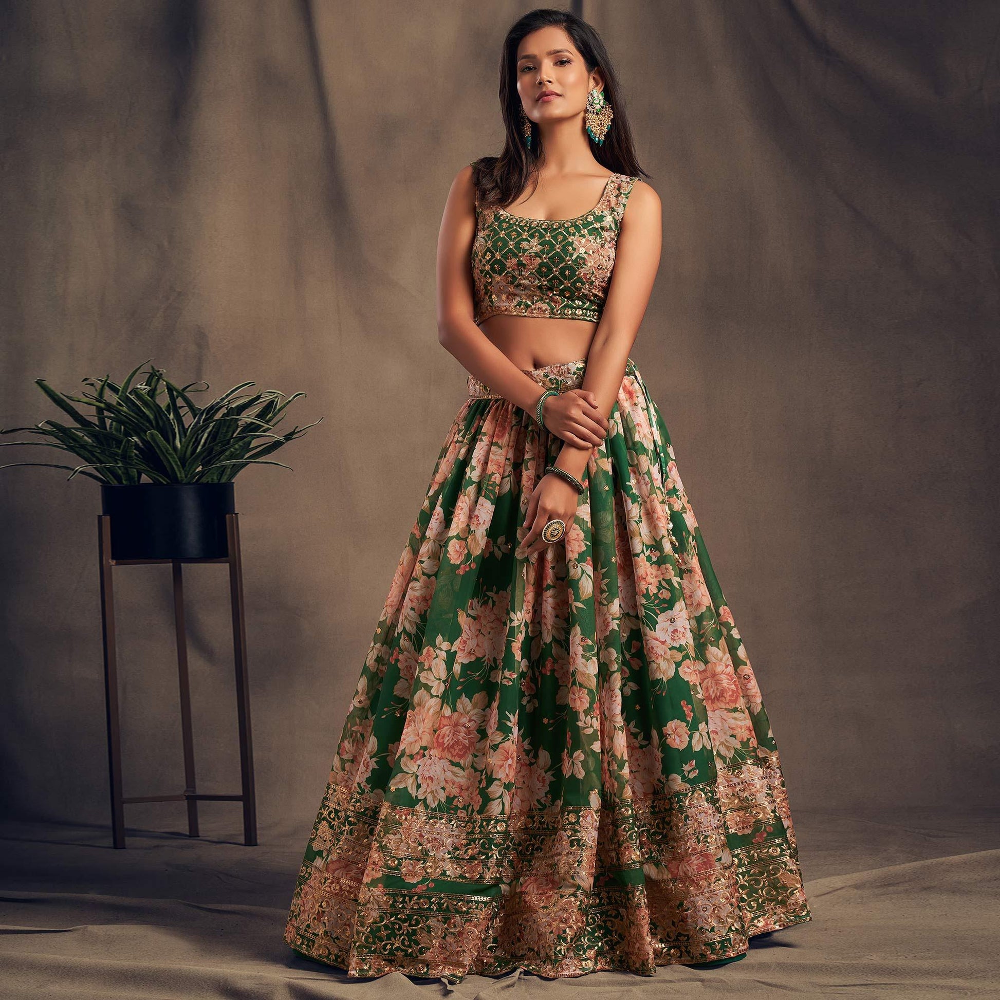 green-partywear-floral-print-with-sequin-zari-embroidered-organza-lehenga-choli-125118
