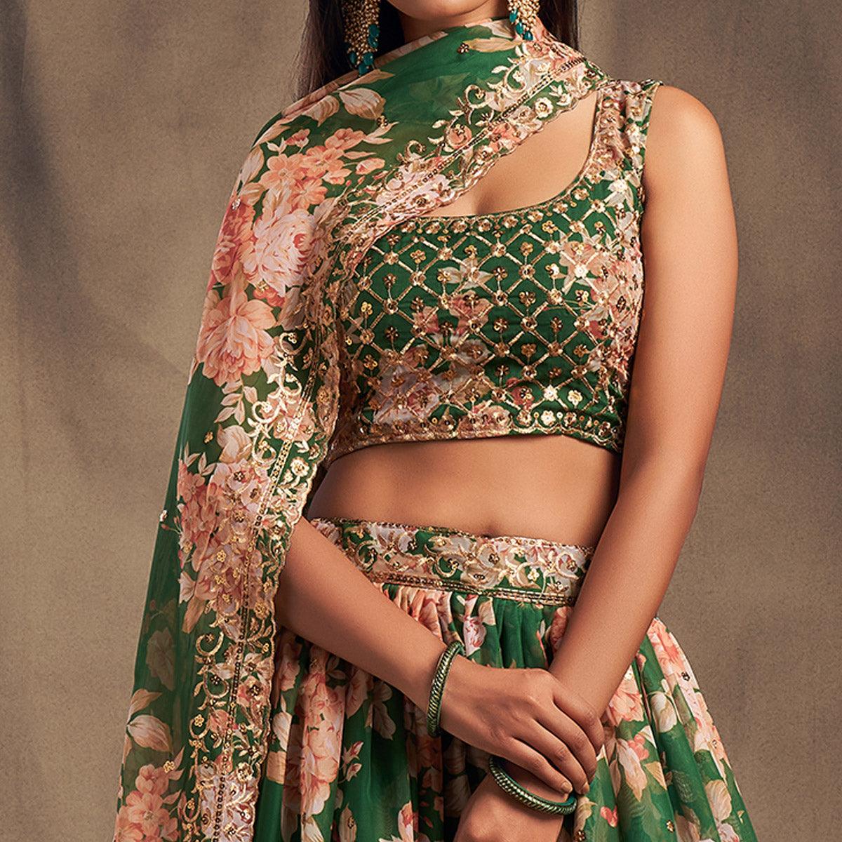 green-partywear-floral-print-with-sequin-zari-embroidered-organza-lehenga-choli-125118