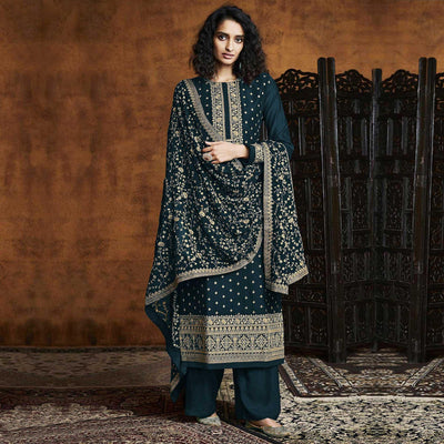 green-partywear-floral-sequins-embroidery-georgette-palazzo-suit-120726