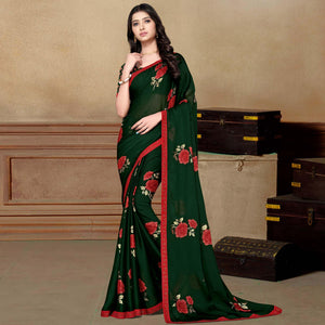 green-partywear-foil-printed-embellished-moss-chiffon-saree-136961