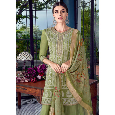 green-partywear-lakhnavi-embroidered-silk-dress-material-111803