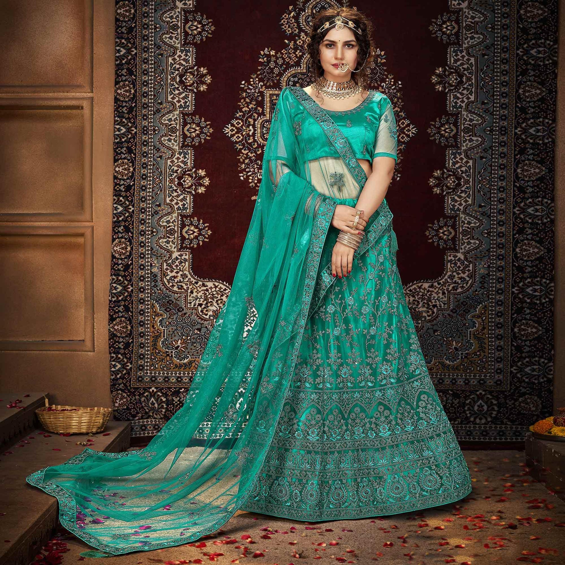 green-partywear-multi-sequence-embroidered-net-lehenga-choli-134237