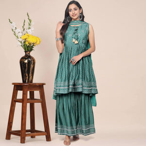 green-partywear-printed-cotton-sharara-suit-128459