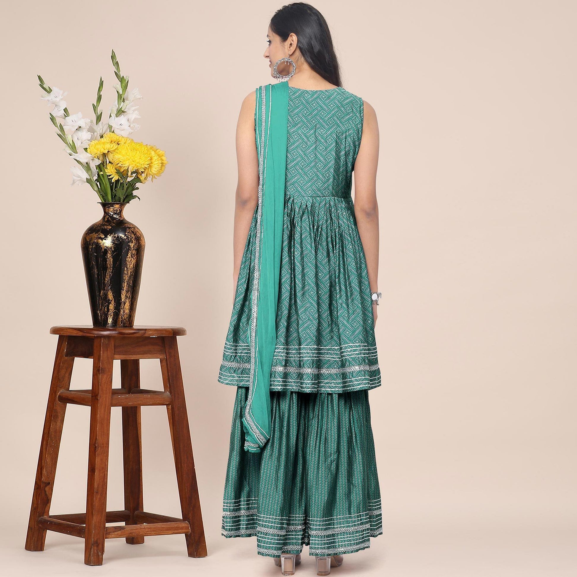 green-partywear-printed-cotton-sharara-suit-128459