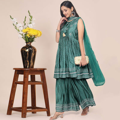 green-partywear-printed-cotton-sharara-suit-128459