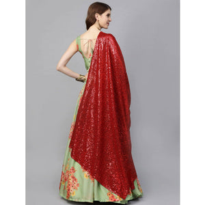 green-partywear-printed-sequence-pure-organza-lehenga-choli-134250
