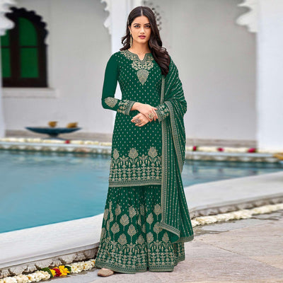 green-partywear-sequence-embroidered-faux-georgette-salwar-suit-127883
