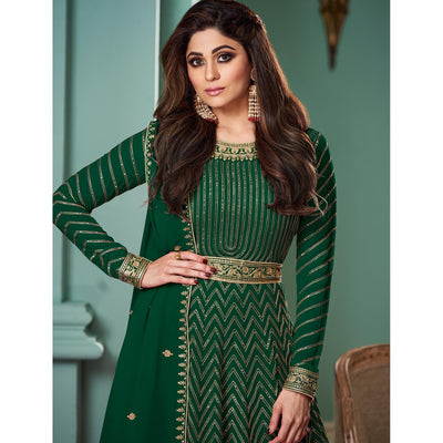 green-partywear-sequence-embroidered-georgette-gown-142603
