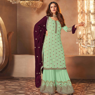 green-partywear-sequence-embroidered-heavy-faux-georgette-palazzo-suit-136243