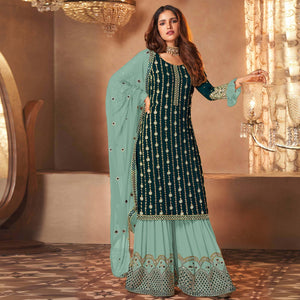 green-partywear-sequence-embroidered-heavy-faux-georgette-palazzo-suit-136248