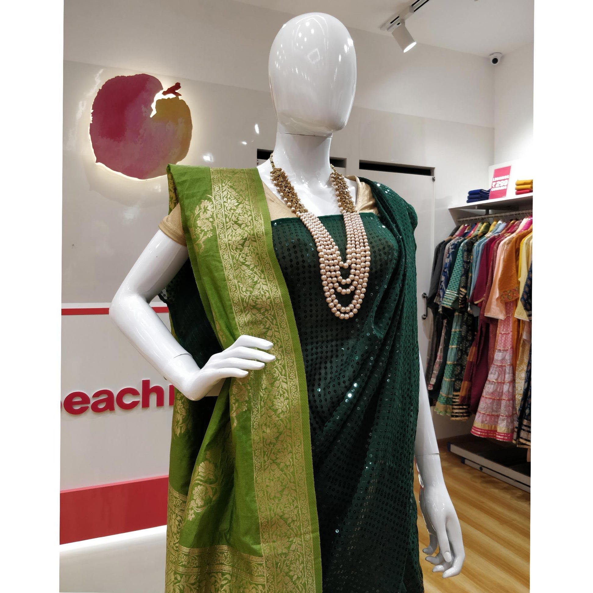 green-partywear-sequence-work-georgette-saree-123838