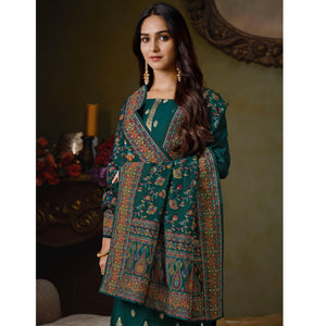 green-partywear-swarovski-work-silk-jacquard-palazzo-suit-127290