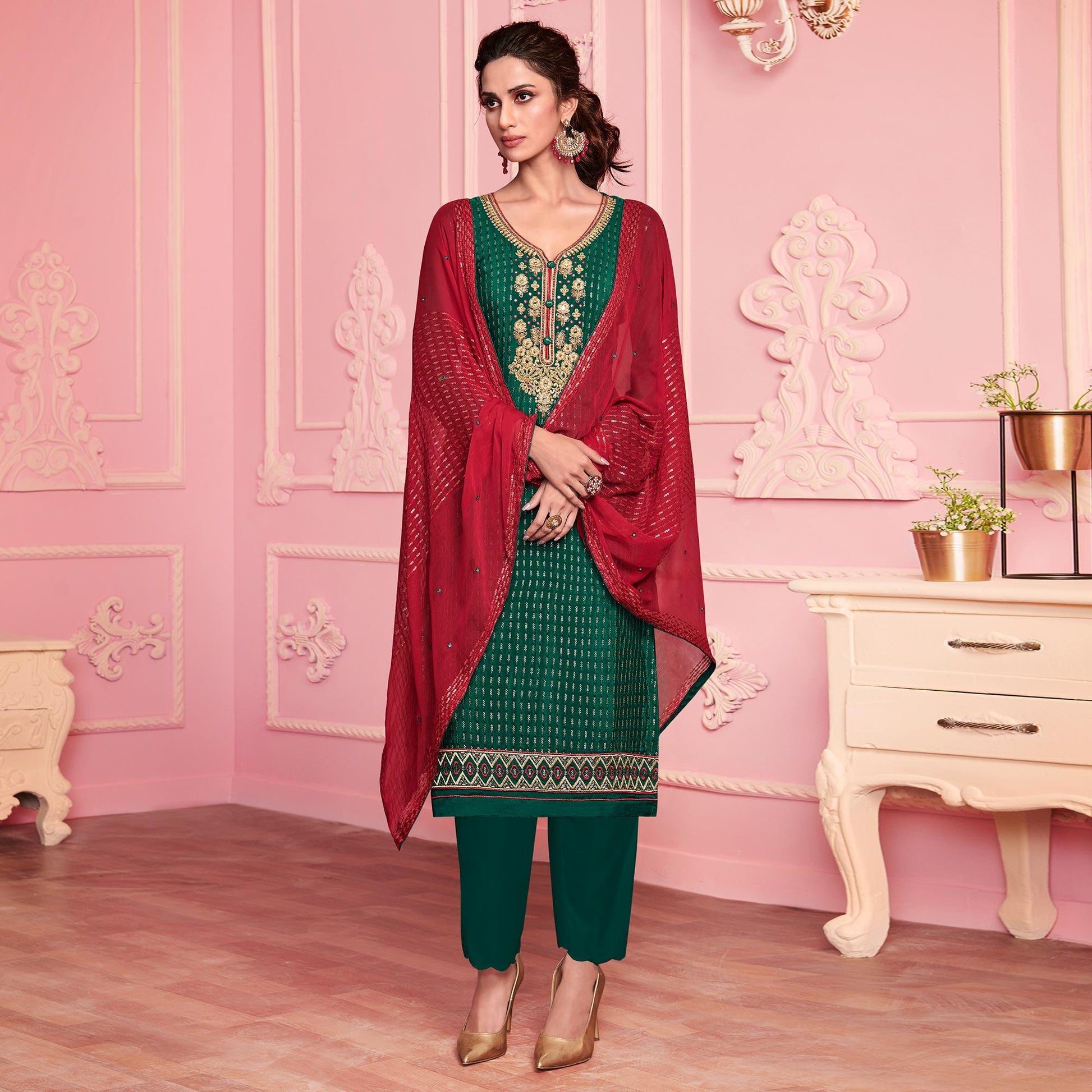 green-partywear-thread-embroidered-alizeh-georgette-suit-115453