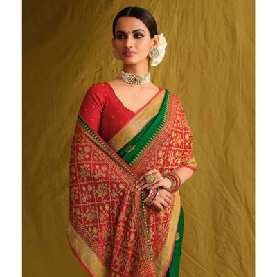 green-partywear-weaving-resham-work-viscose-brasso-saree-133918