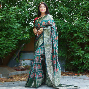 green-patola-printed-silk-saree