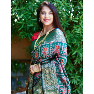 green-patola-printed-silk-saree