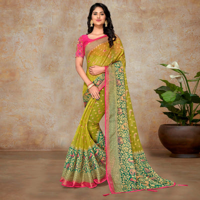 green-partywear-printed-organza-brasso-saree-131977